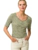 Zero  T-Shirt halbarm gemustert in CreamGreen