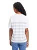 Betty Barclay Ringelshirt mit Aufdruck in White/Grey