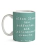 Mr. & Mrs. Panda Kaffeetasse Spruch Polsterin Glanz mit Spruch in Meeresbrise