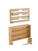 relaxdays Folienspender in Natur - (B)36 x (H)31 x (T)10 cm