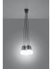 Nice Lamps Hängleuchte RENE 5 in Grau mit dem longen PVC-Kabel loft style 5xE27 NICE LAMS