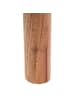 Beliani Hocker MANZAI in Beige/Braun - (W) 40 x (H) 44 x (L) 40 cm
