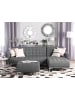 Beliani 2-tlg Modulsofa ABERDEEN in Grau/Silber