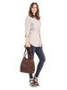 Cluty Rucksack echt Leder in braun