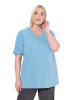 Ulla Popken Shirt in helles petrol