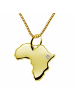 Schmuckador 50cm Kette + Afrika mit Brillant 585 Gold in gold