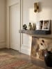 KADIMA DESIGN Wandregal 60x10x20 cm Mango Massivholz / Steinoptik Hängeregal Modern