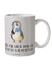 Mr. & Mrs. Panda Keramiktasse Großeltern Süßigkeiten mit Spruch in Grau Pastell