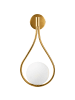 Beliani Wandleuchten AUROUE in Gold - (W) 22 x (H) 45 x (L) 15 cm