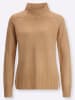 Sieh an! Stehkragen-Pullover in camel