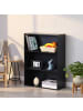 relaxdays Bücherregal in Schwarz - (B)60 x (H)82 x (T)24 cm