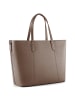 Lazarotti Bologna Leather Shopper Crossbody Tasche Leder 31 cm in taupe