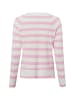 Marie Lund Strickpullover in rosa weiß - 0002