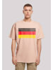 F4NT4STIC T-Shirt Germany Deutschland Flagge distressed in amber