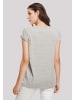 F4NT4STIC Extended Shoulder T-Shirt Anti Valentinstag V is for Vodka in grau meliert