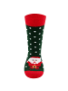 ewers 2er-Set Socken 2er Pack Xmas Weihnachtsmann/Tanne in rot-hochlandgrün