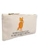 Mr. & Mrs. Panda Schminktasche Fuchs Lord mit Spruch in Weiß