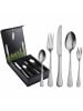 Picard & Wielpütz 30er Set Tafelbesteck inkl. Besteckbox Landhaus Vintage silber in silber