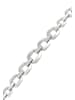 faina Women Chain Link Bracelet With Rhinestones in Silver