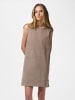 Pieces Jeanskleid in Taupe Gray