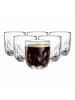LEONARDO 6er Set Kaffeegläser (2) Gocce 220 ml in transparent