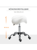 HOMCOM Arbeitshock in Weiß 52L x 53B x 49H cm