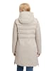 AMBER & JUNE Winterjacke Kunstdaune in Beige