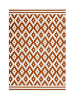 Kayoom Wohnzimmer Teppich – Kurzflorteppich Now! 325 in creme - orange - rechteckig