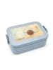 Mr. & Mrs. Panda MEPAL Bentobox Milch Keks Design ohne Spruch in Blau Pastell