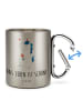 Mr. & Mrs. Panda Tasse Einhorn Spaziergang mit Spruch in Silber