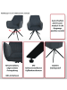 MCW 2er-Set Esszimmerstuhl L79 drehbar mit Auto-Position, Hellgrau