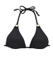 LASCANA Triangel-Bikini-Top in schwarz