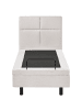 Beliani Einzelbett VICEROY in Beige/Schwarz - (W) 80 x (H) 120 x (L) 216 cm