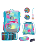 Scout Neo Exklusiv Safety Light Schulranzen-Set 8-teilig in Happy Rainbow