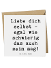 Mr. & Mrs. Panda Doppelkarte Spruch Selbstakzeptanz Liebe mit Sp... in Weiß