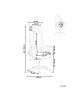 Beliani Professioneller Bürostuhl ENSO in Rot - (W) 66 x (H) 123 x (L) 66 cm
