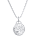Elli DIAMONDS  Halskette 925 Sterling Silber Diamant, Plättchen in Silber