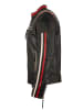 JILANI Bikerlederjacke Racing Lammnappa in Schwarz