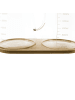 COFI 1453 Elegantes 3-teiliges Ölbehälter-Set aus GlasBambusdeckel in Transparent