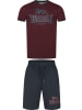 Lonsdale Trainingsanzug "Maist T-Shirt & Shorts Set Normale Passform" in Rot