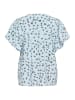 CULTURE Bluse kurzarm CUpuglia Relaxed fit in Blue Flower