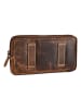 Greenburry Vintage Gürteltasche Leder 19 cm braun