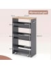 COSTWAY Nischenwagen 25cm breit in Grau