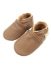 Yalion Baby-Wanderschuhe aus Leder, bequeme, rutschfeste Sohlen - hellbraun