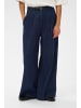 Soaked in Luxury Hose SLChaman Gerade Passform in Dark Blue Denim