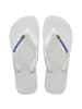 Havaianas Tong Kinder Brasil Logo Weiß