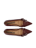 Bianco Ballerinas in Burgundy