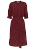 Finn Flare Kurzarmkleid Print in rum