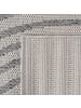 KADIMA DESIGN Teppich Outdoor Flachgewebe Boho Muster Polypropylen Balkon in Grau