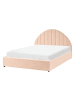 Beliani Doppelbett CHADENET in Rosa - (W) 151 x (H) 102 x (L) 215 cm